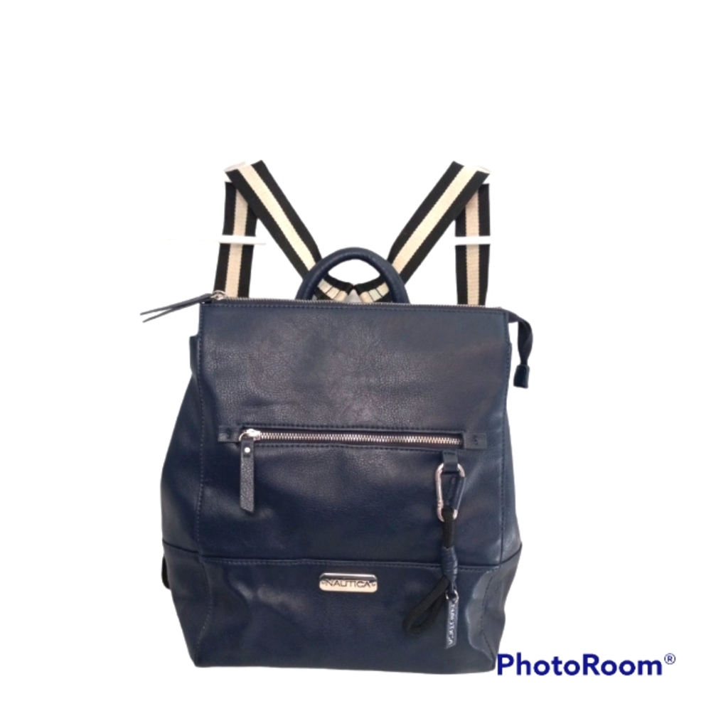 Navy Nautica backpack purse